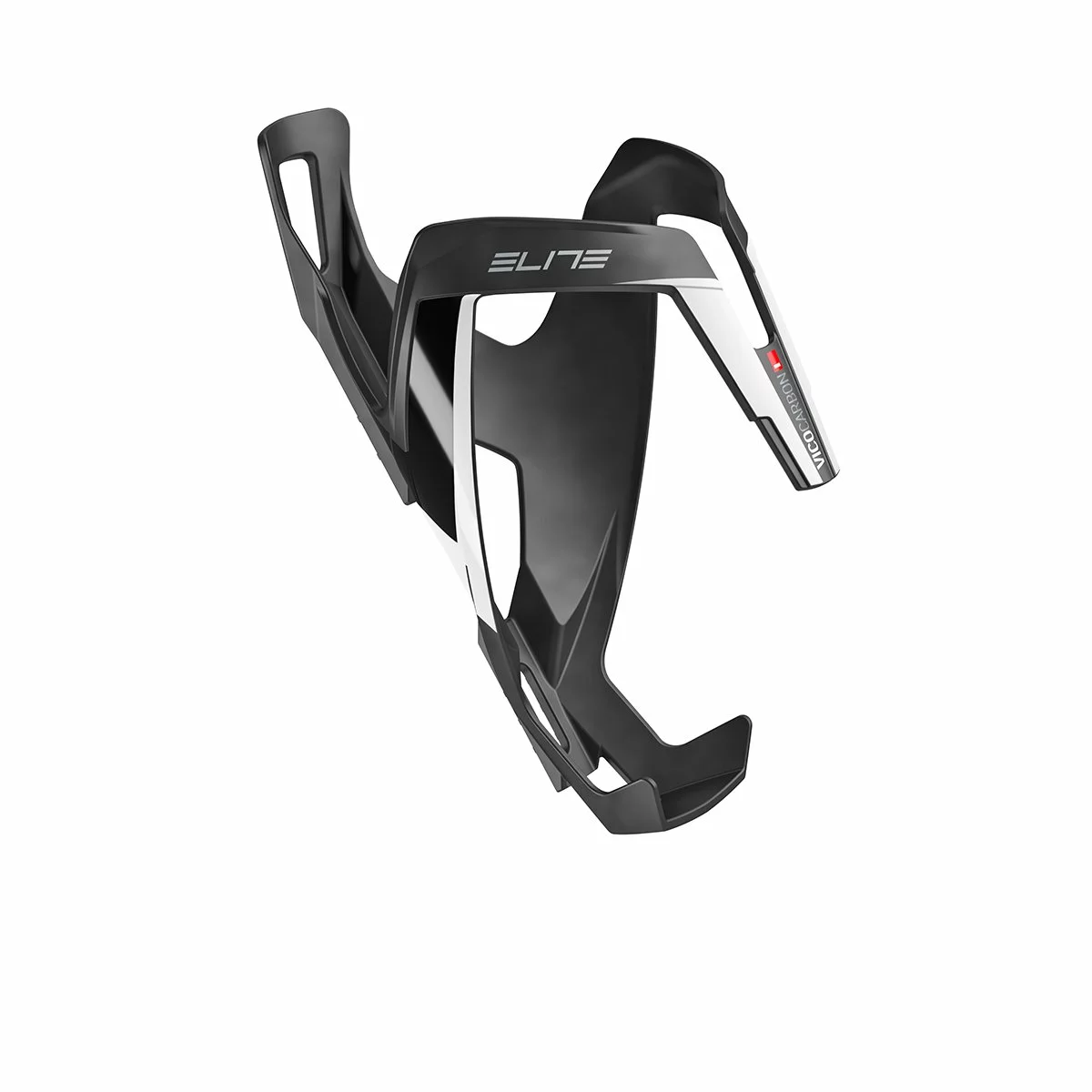 Elite Carbon Flaskeholder Svart/hvit 3 Elite Carbon Flaskeholder Svart/hvit